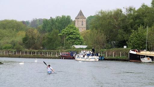 The New Cut A view of Thorpe St Andrew church tower from the New Cut.