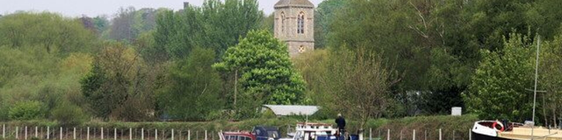 The New Cut A view of Thorpe St Andrew church tower from the New Cut.