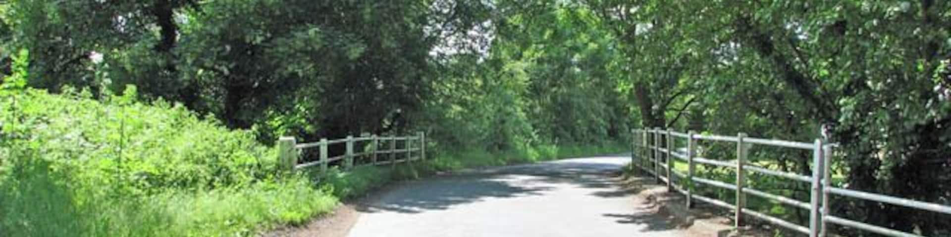 Bridge over the River Tas. The bridge carries Mill Road over the River Tas as it approaches Stoke Mill > 1353400.