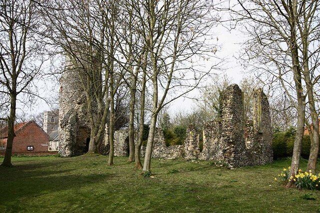 St Mary, Kirby Bedon, Norfolk Remains of round tower church