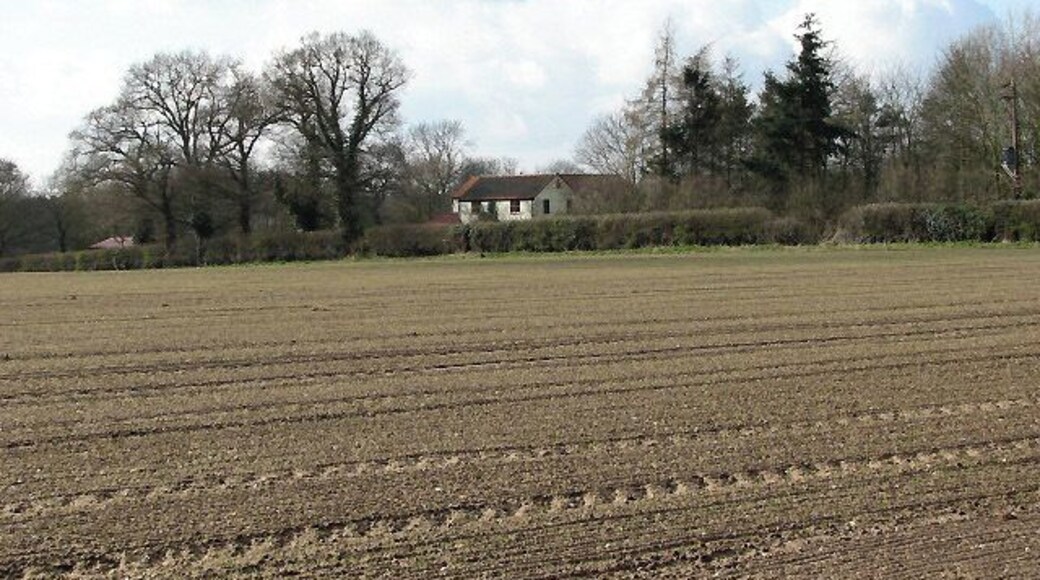 View NW towards Strattonhill Farm