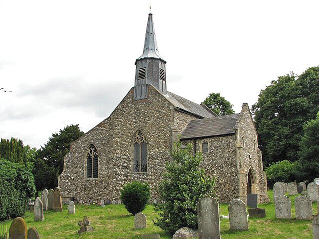 St Mary's parish church, Hellesdon, Norfolk: view from the southwest