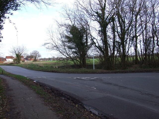 Junction of Chequers Road and Wacton Road, Long Stratton