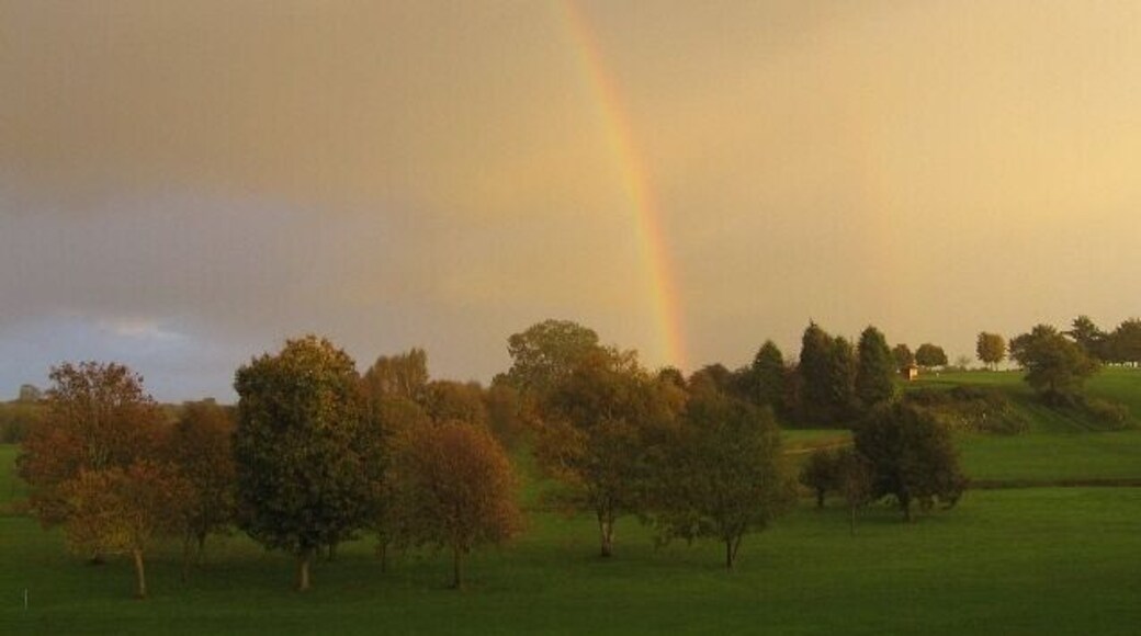 A Pot Of Gold Should lie at the end of the rainbow over Barnham Broom Golf Course.