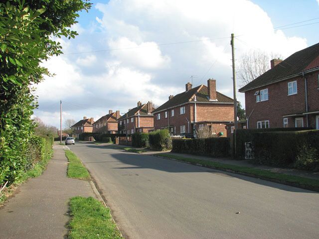 Abbey Road This view was taken in easterly direction along Abbey Road, which links Back Street with West Lane. Horsham and Newton St Faith are situated about 6 miles north of Norwich. The church of SS Mary and Andrew > https://www.geograph.org.uk/photo/1191886 located in the grounds of a ruined 13th century priory, serves both Church of England and Methodist worshippers. There are two Post Offices (one serving each village), one restaurant and two public hostelries. For more information and old photographs see http://www.st-faith.co.uk/