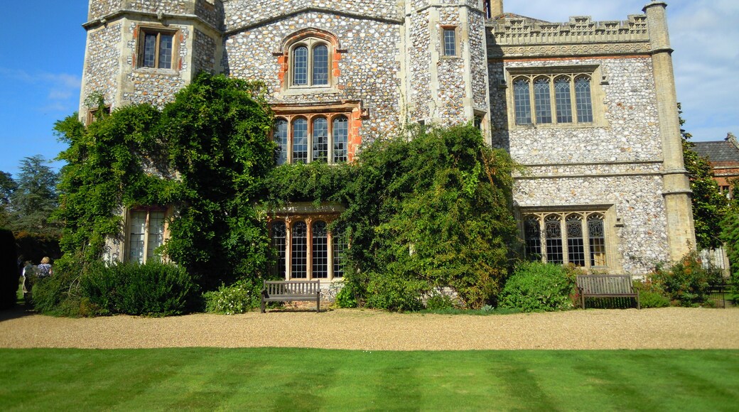 The south facing façade of Mannington Hall, Norfolk, United Kingdom.