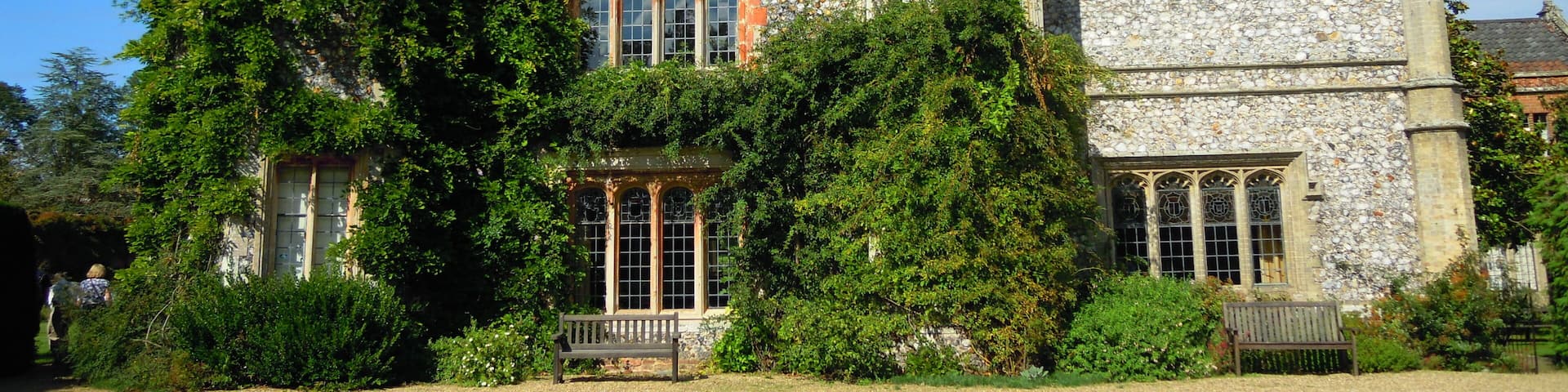 The south facing façade of Mannington Hall, Norfolk, United Kingdom.