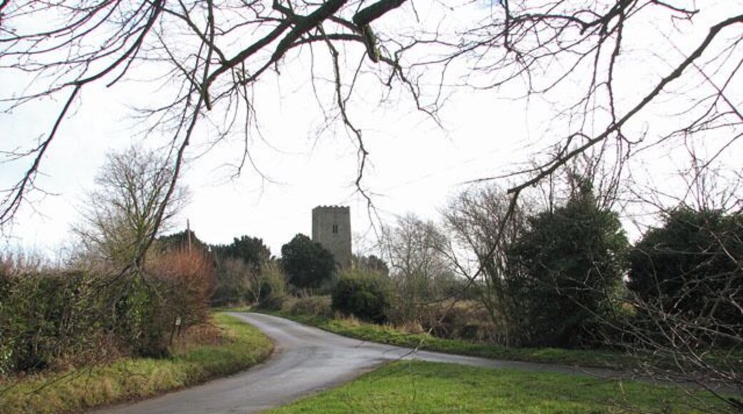 All Saints church viewed from Rectory Lane/Mill Road junction For a closer view see > 1692081.