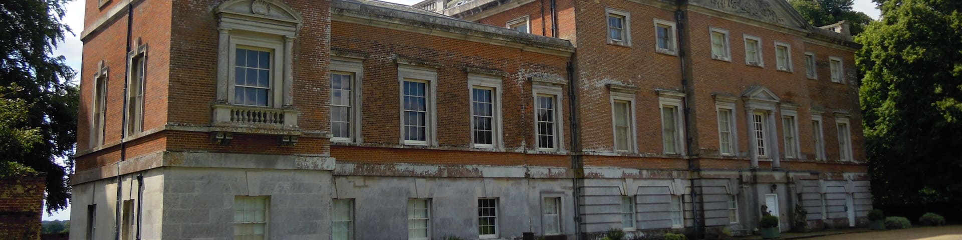 North elevation of Wolterton Hall, Norfolk. The Hall was built in 1741 with the architect Thomas Ripley, engaged by Horatio Walpole, to build the hall on the sight of an early manor house.