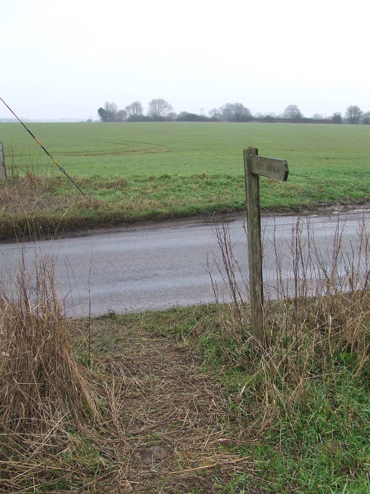 Footpath Sign Footpath sign near to Kenninghall, Norfolk