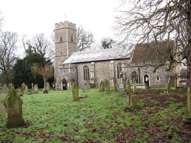 St Andrew's church in Trowse The church is situated by the junction of Whitlingham Lane and The Street.