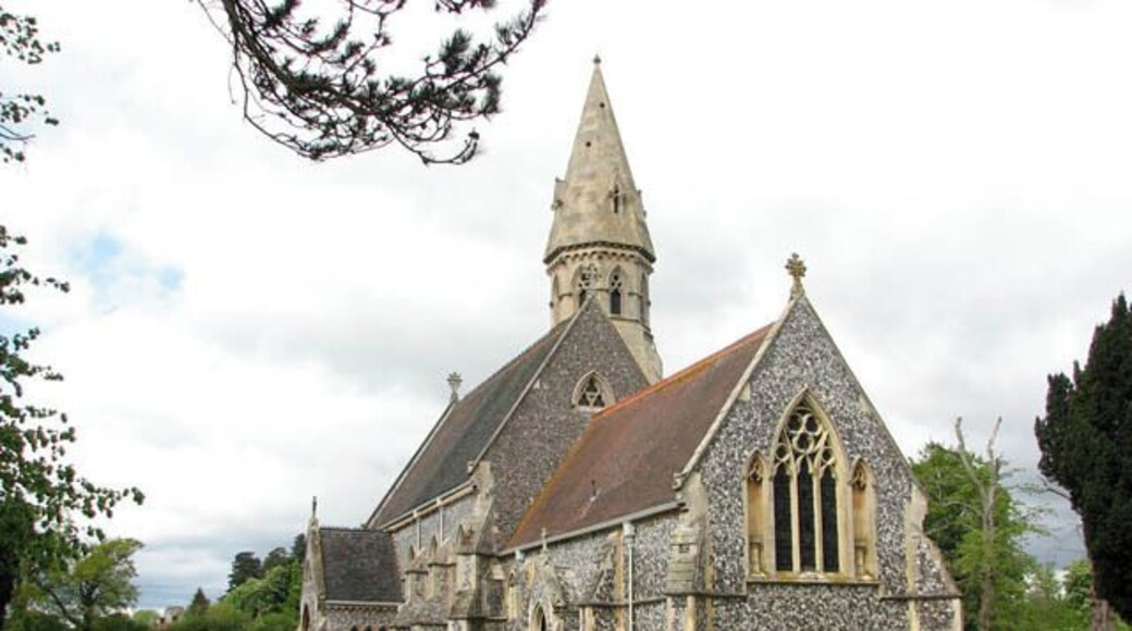 St Andrew's church was completely rebuilt in 1859 by the architect Robert Kerr and it is one of the finest 19th century churches in East Anglia. It stands on the site of a round-tower church which had fallen into ruin. With the exception of the minaret-like tower which is offset on the north and built of stone, the building material used was flint. The interior is entirely 19th century also, most of the stained glass windows are by Hardman & Co. This church is kept open every day. For more information see: http://www.norfolkchurches.co.uk/framinghampigot/framinghampigot.htm