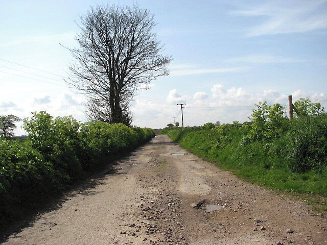 Road to Mill Common The road ends after a couple more bends.