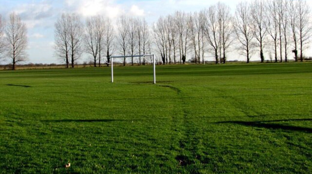 Football ground The football ground is adjacent to the village hall and bordered by tall poplars.