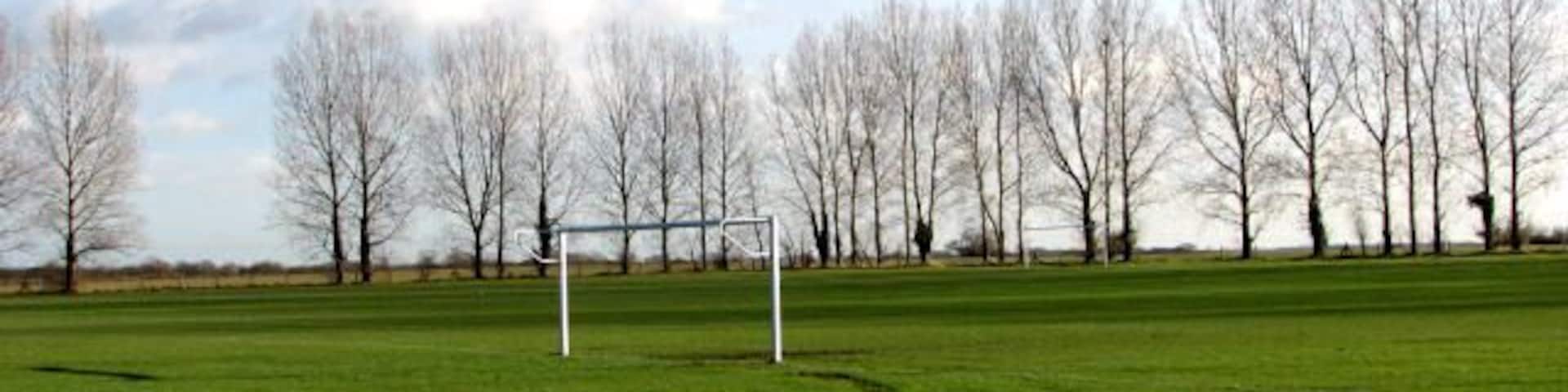 Football ground The football ground is adjacent to the village hall and bordered by tall poplars.