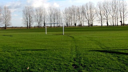 Football ground The football ground is adjacent to the village hall and bordered by tall poplars.