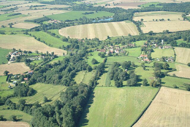 Aerial view of Itteringham. One of a series taken over the last two years