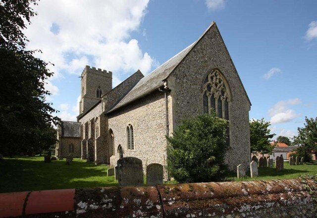 All Saints' parish church Snetterton, Norfolk, seen from the southeast