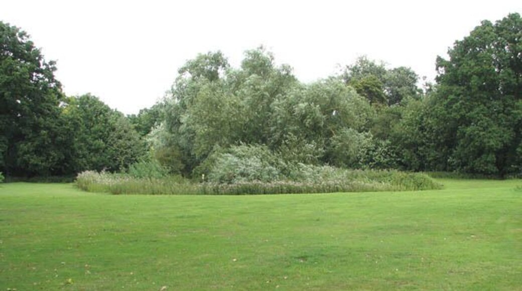 Pond by the bowling green in Easthill Lane