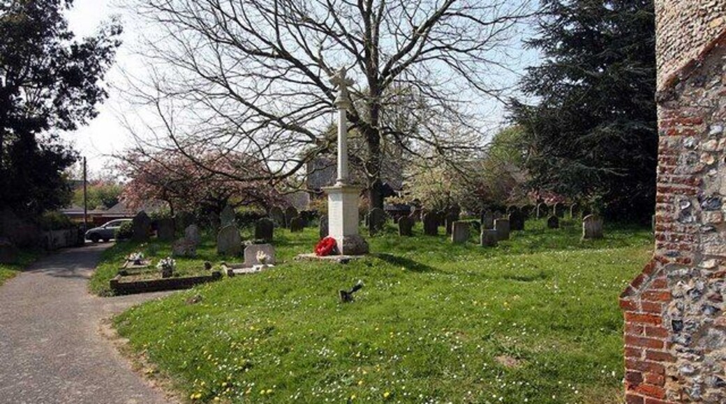 St Peter, Brooke, Norfolk - Churchyard