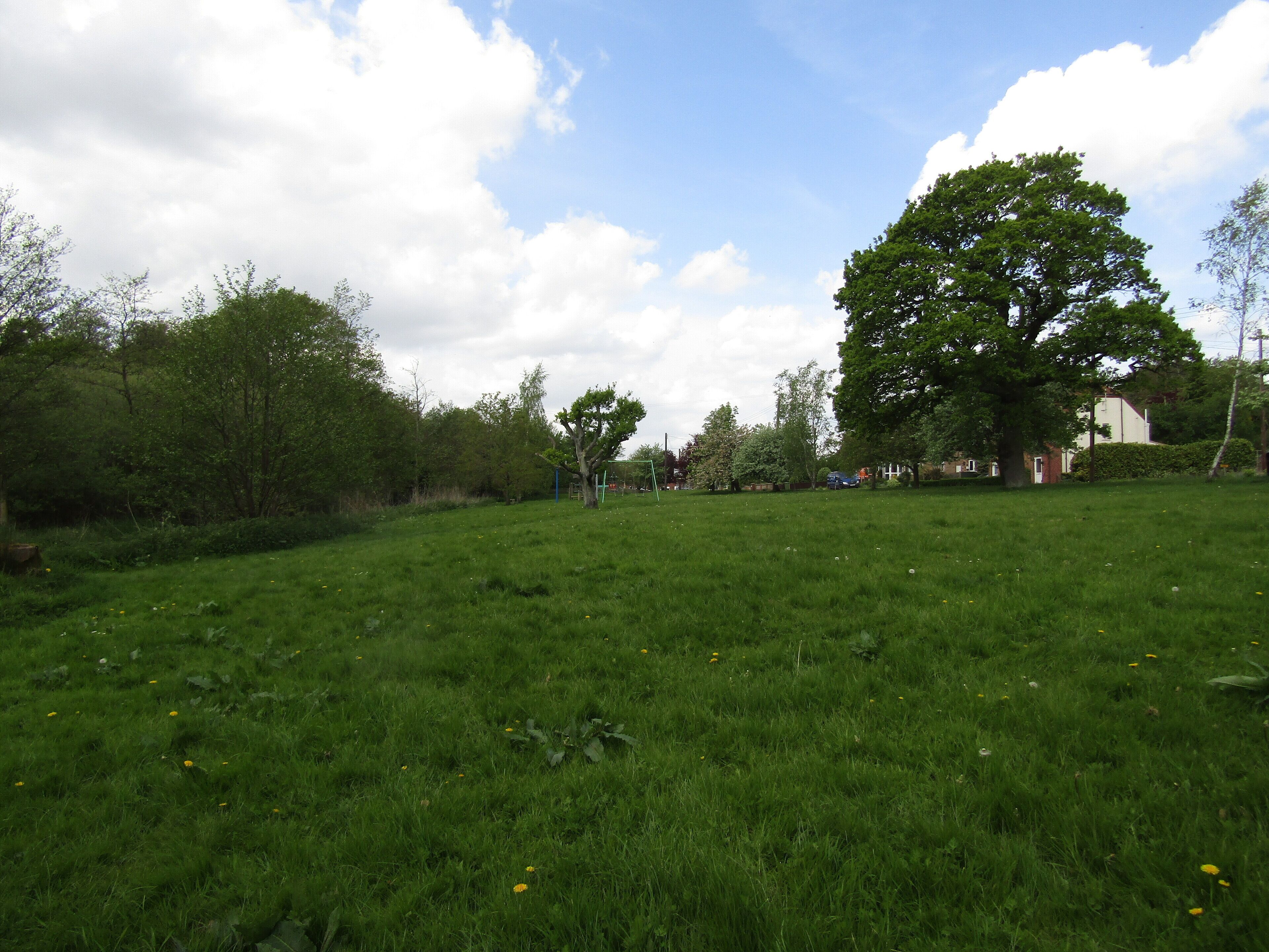 Looking westwards across Roughton common in the village of Roughton, Norfolk, England.