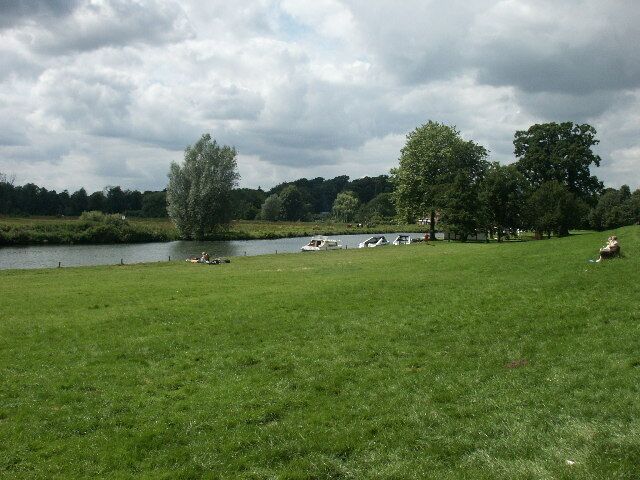 Coltishall Common. A pleasant green area by the river in Coltishall.