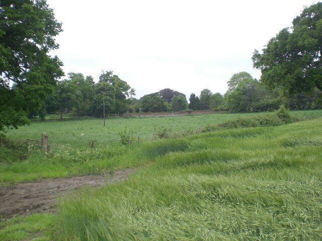 Towards Sprowston Lodge From north western edge of Sprowston Wood