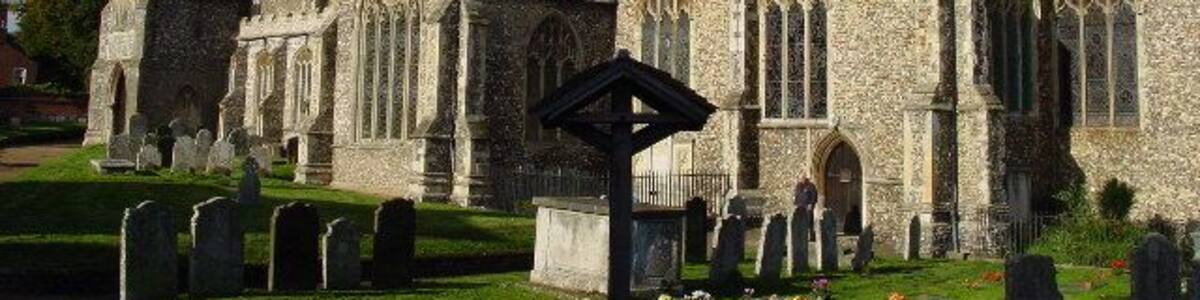 Aylsham Parish Church. The parish church at Aylsham is tucked in behind the Market Place.