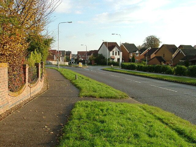 Dussindale Drive. Large and samey new estate.