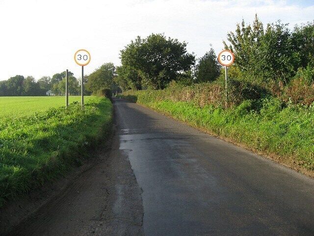 Entering Weston Longville From Morton.