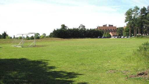 View across the football ground. View across the football ground adjoining Dunston Hall Hotel > 22536.