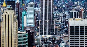 View of the manhattans skyline from my rooftop