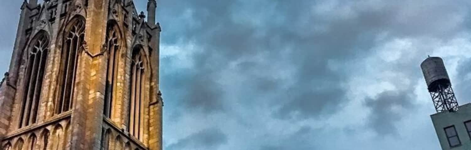 A late afternoon in November. I spent most of the day walking around the city. After 15 minutes of trying and failing to get a cab back to the hotel, I decided to keep walking. Glad I did. I ran into this amazing church on Broadway with beautiful gardens and breathtaking architectural details. The inside is pretty amazing, too. I hear they have great scheduled choir events. #UrbanJungle #Details