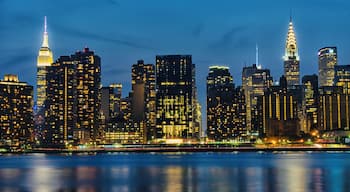 “Twin Peaks” The view from Gantry Plaza State Park. Overlooks the Empire State Building and the Chrysler Building. The first, built in 1931 and the other, in 1930. These two monoliths are just some of the “elder statesmen” of this historic city as it looks over its newer structures.