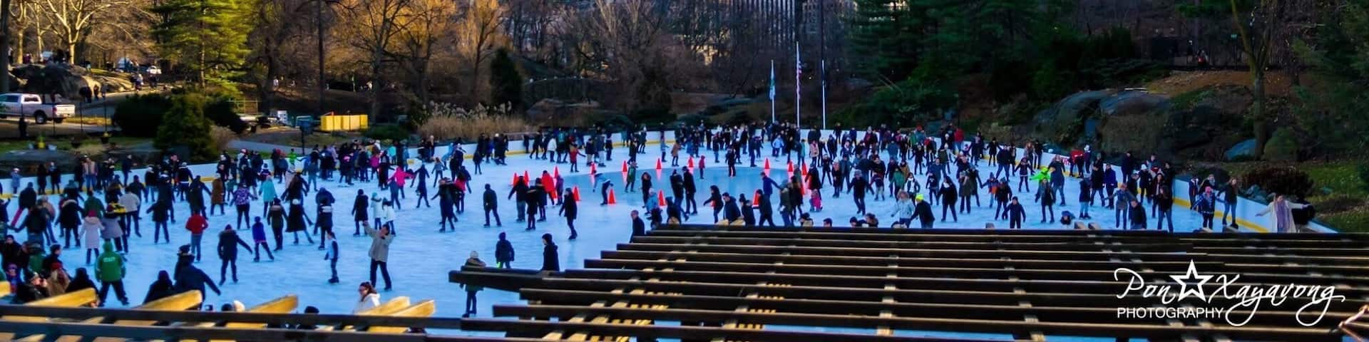 Skating park in Central Park New York