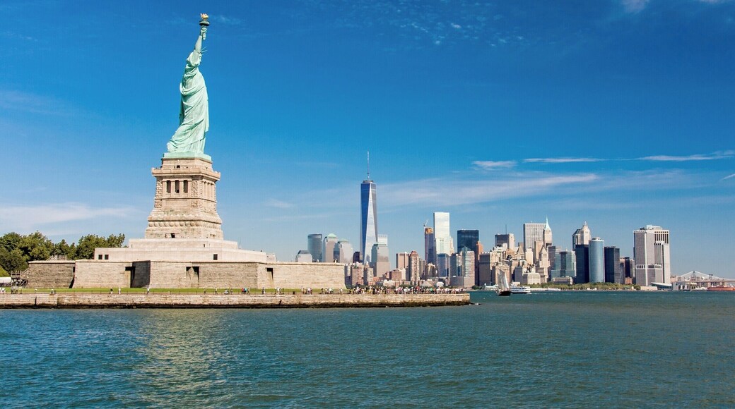 The Statue of Liberty is one of the most famous and recognized statues in the world. Dedicated in 1886, it was given to the United States from the people of France. The statue is an icon of freedom and a welcome to immigrants arriving from abroad.
Closed after September 11 for security reasons, the statue is now open to the public. Tickets for Liberty Island and to enter the statue can only be purchased from statuecruises.com. Access to the crown is limited, with tickets needing to be purchased several months ahead of time.
The 93-meter Statue of Liberty stands on a 47 meter pedestal for a total monument height of 93 meters (305 ft), making it the largest statue in the United States.