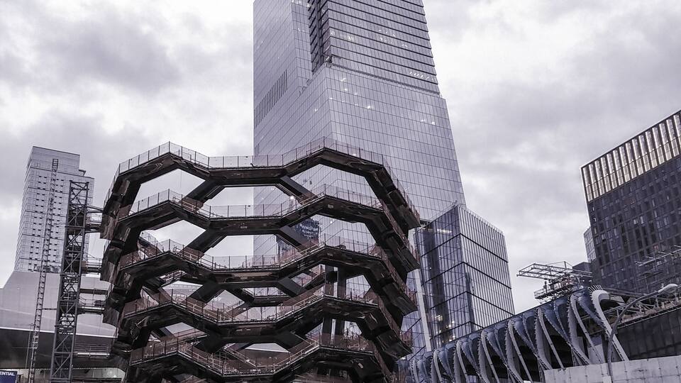 Right outside Jacob Javits Convention Center. Looks like a real-life Escher to me