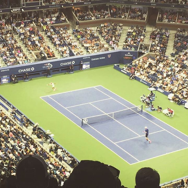 This match was a nail biter. Federer v Isner. #usopen2015