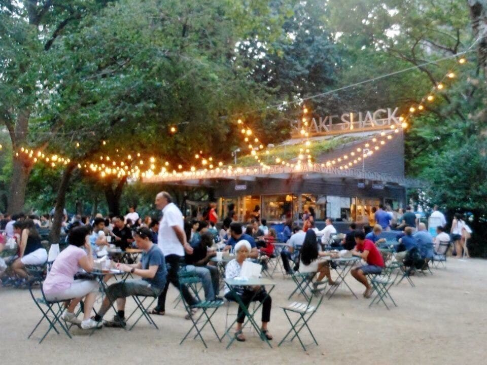 Shake Shack at Madison Square Park in New York! This is one of my favorite places to eat in NYC