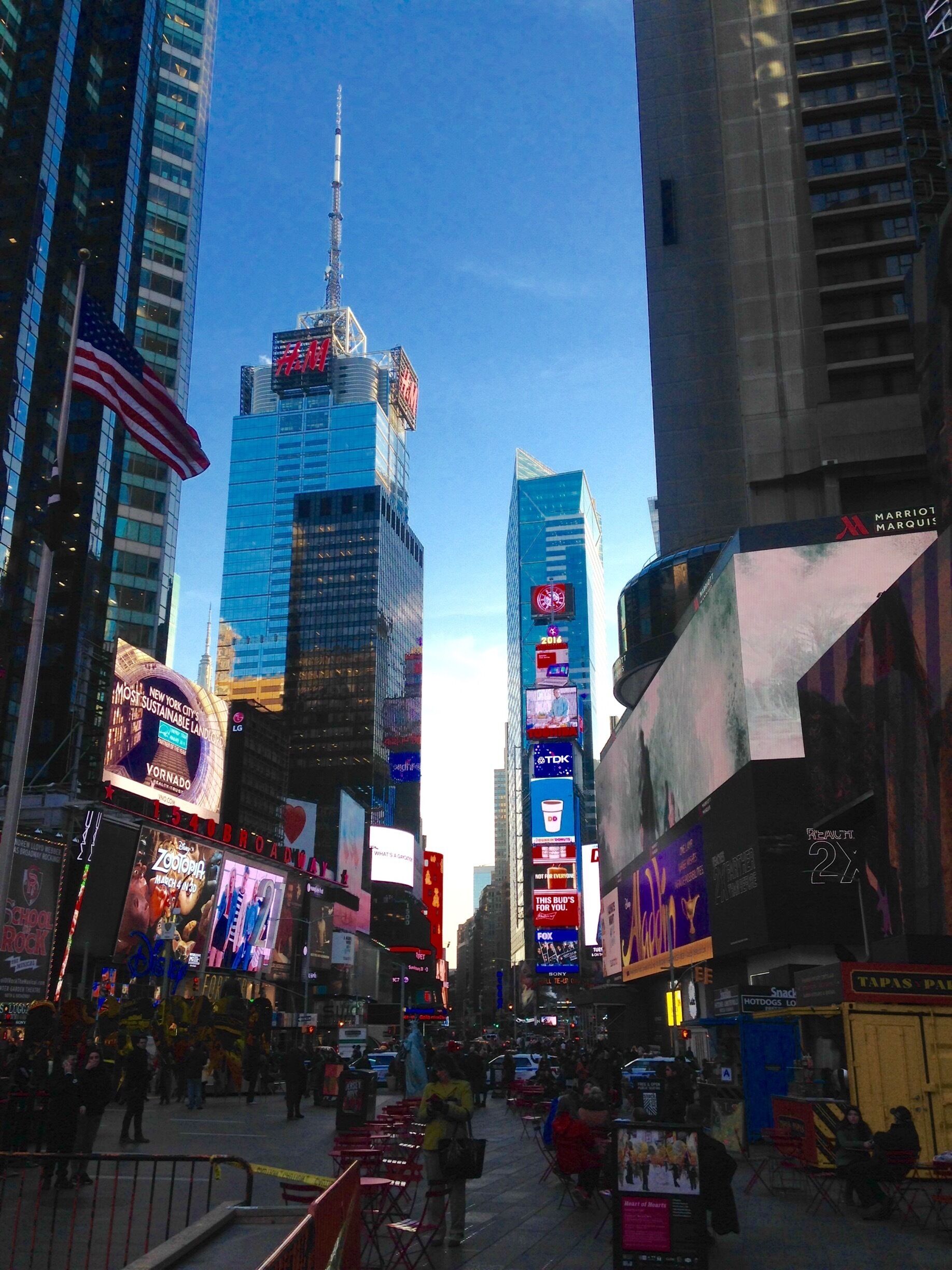 Sunset in Times Square