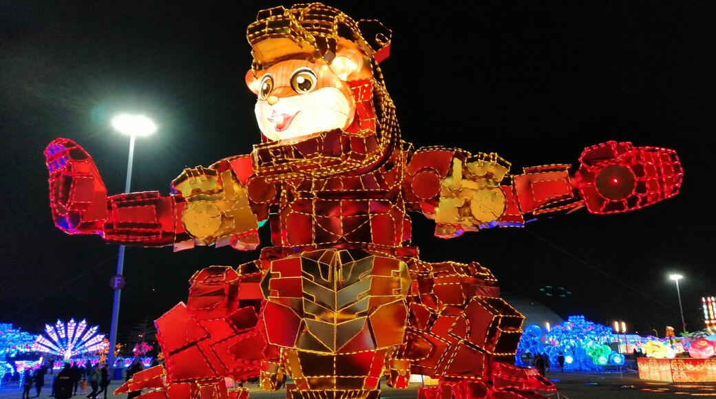 The Hello Panda festival held at Citifield, Queens showcased amazing lantern illuminations.