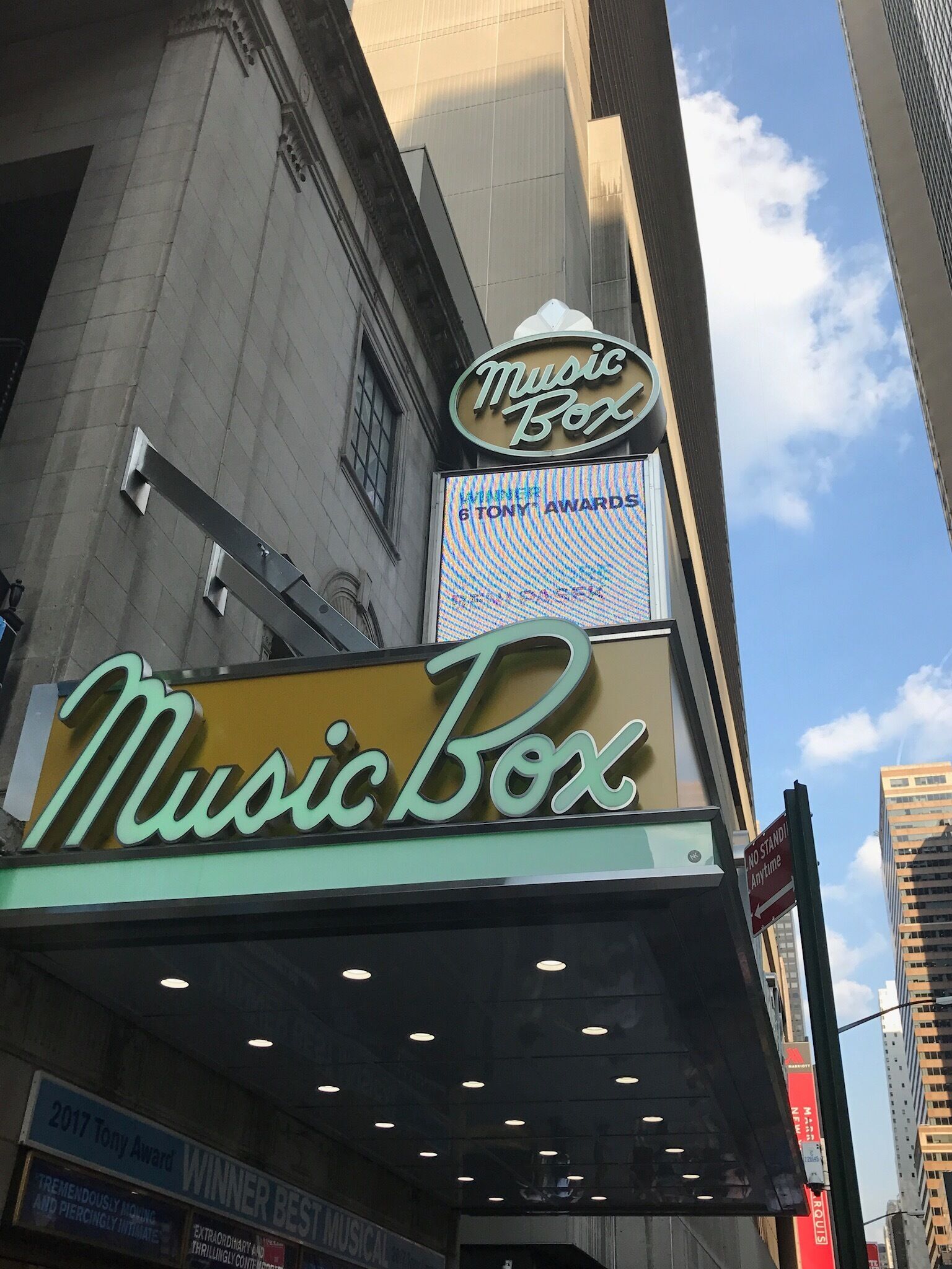 Theater home to Dear Evan Hansen. What an amazing experience it was