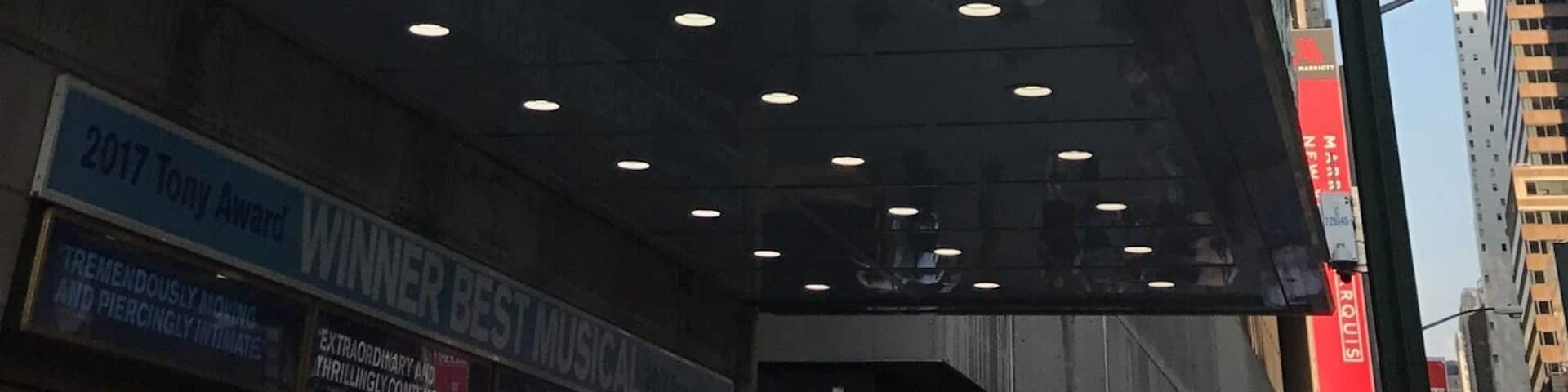 Theater home to Dear Evan Hansen. What an amazing experience it was