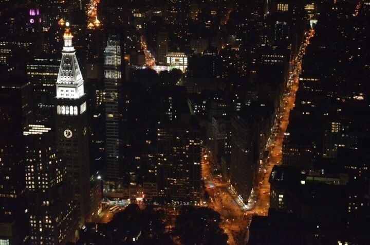 The concrete jungle at night. Notice the Nike logo? My accidental shot :) 