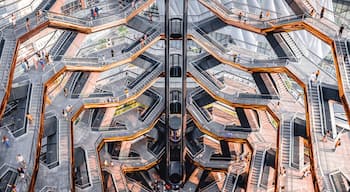 Vessel is a structure and landmark which was built as part of the Hudson Yards Redevelopment Project in Manhattan, New York City.
It is free to visit it, but you have to book your visit in advance since there is no ticket booth at the site. Entrance is managed by hours but you can also buy a $10 flex ticked that will allow you to visit the structure any hour the day you have selected.
The Vessel is near to the High Line, Chelsea Market, Times Square, and other important landmarks, so expect crowds.
#NYC #Travel #Vessel #Trovember