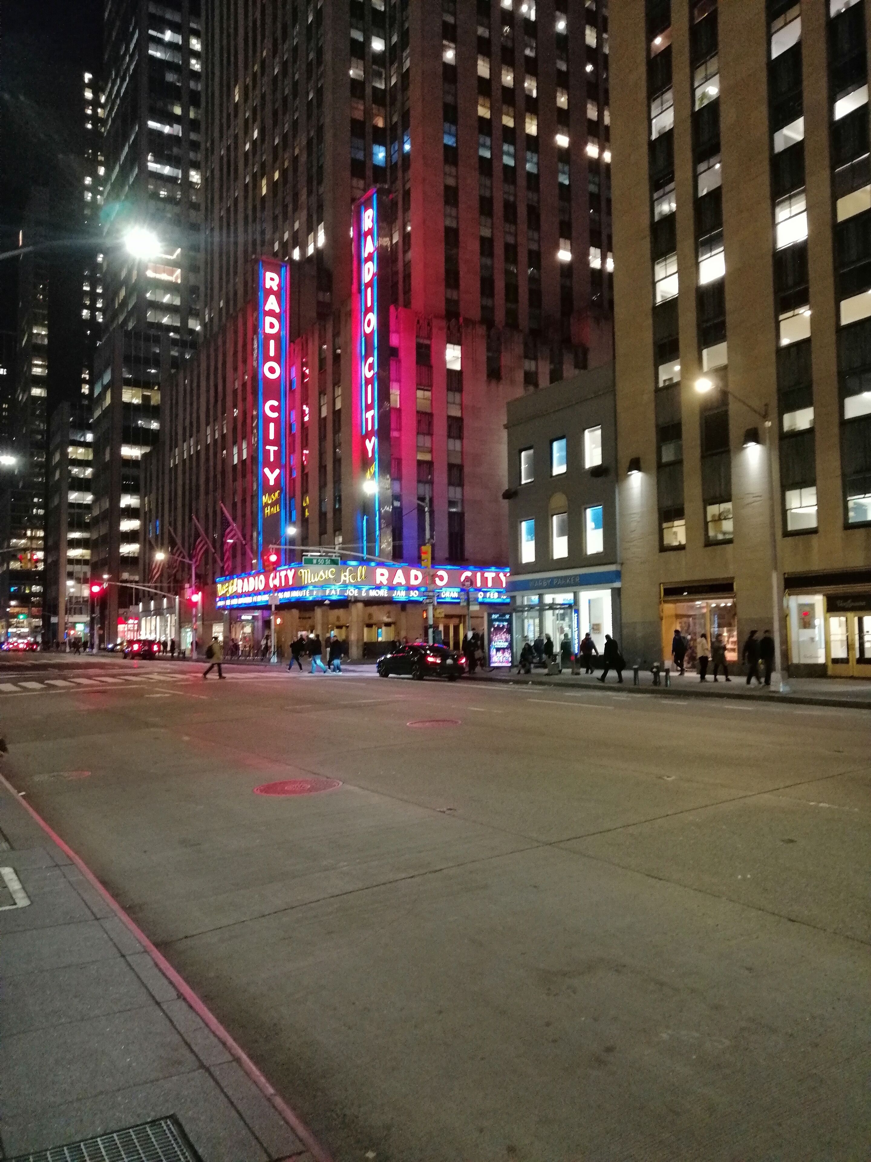 The neon lights of Radio City always take my breath away.