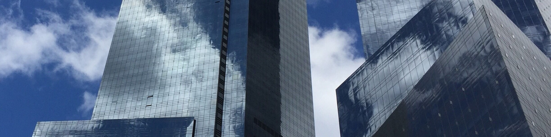 Clouds were moving so fast past the building it was dizzying to look up