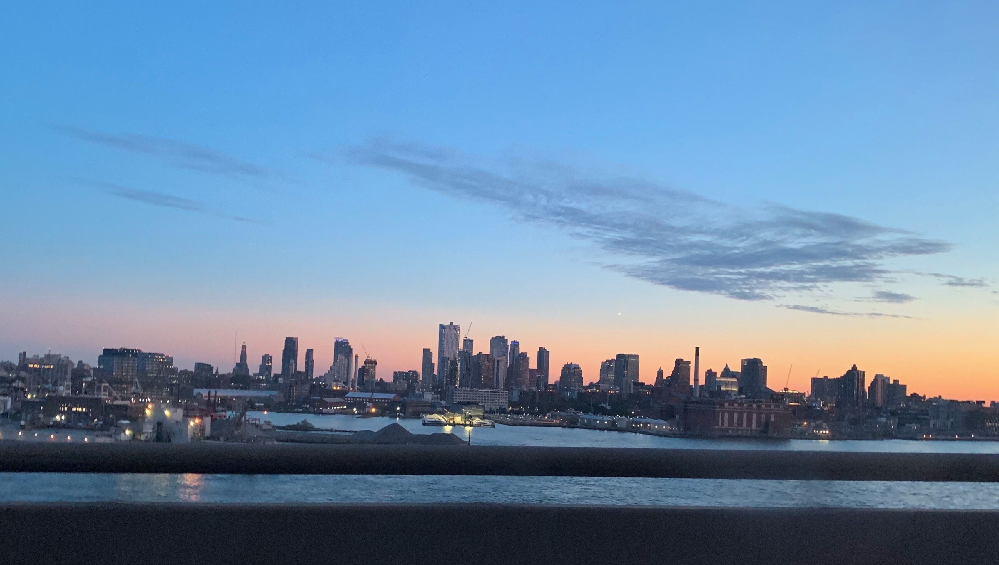 Riding and see the beautiful view of Brooklyn, NY.  I love it!