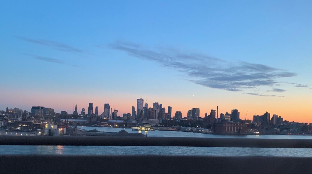 Riding and see the beautiful view of Brooklyn, NY. I love it!