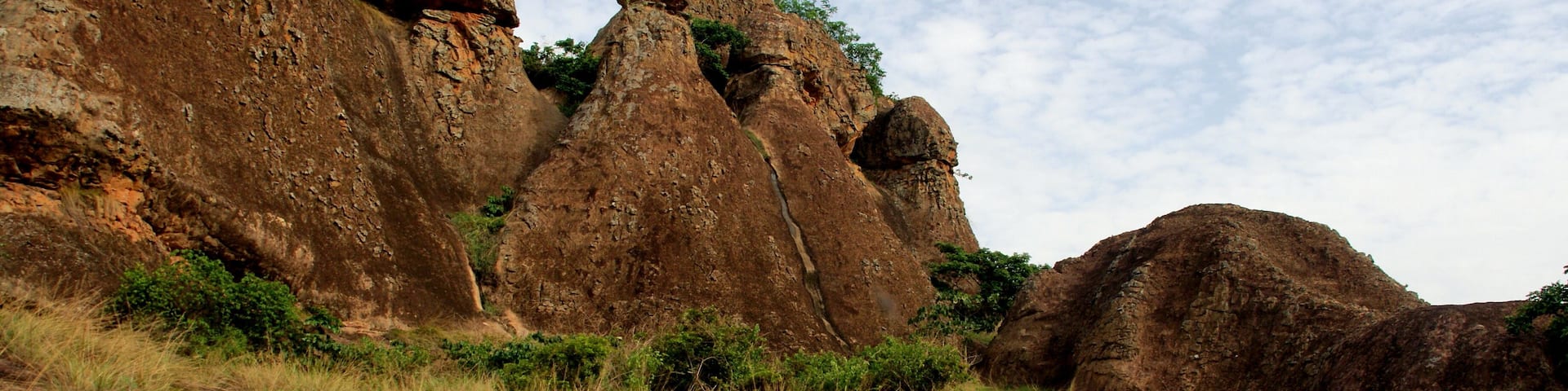 Sandstone landscape at Tano Sacred Grove near Techiman, Ghana, 2018